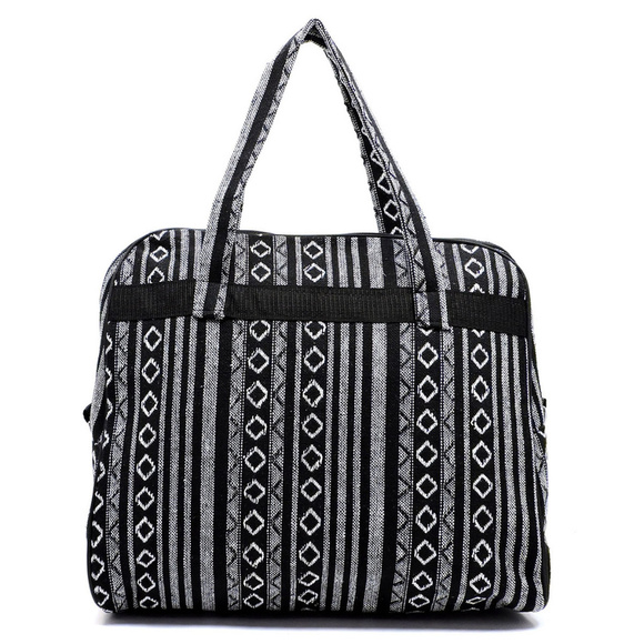 NEW Weekender Overnight Aztec Print Travel Bag - Picture 4 of 5